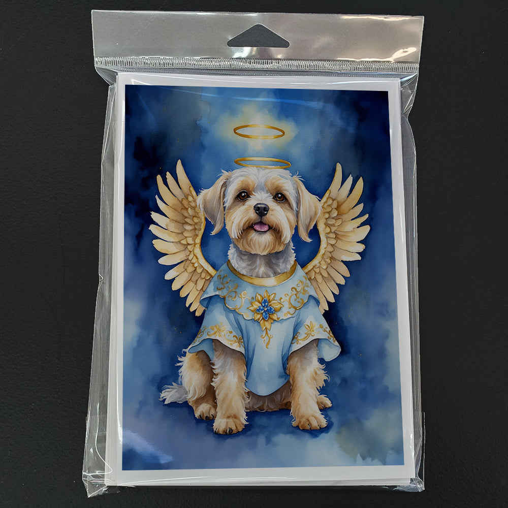 Dandie Dinmont Terrier My Angel Greeting Cards Pack of 8 Blank Cards with Envelopes Whimsical A7 Size 5x7