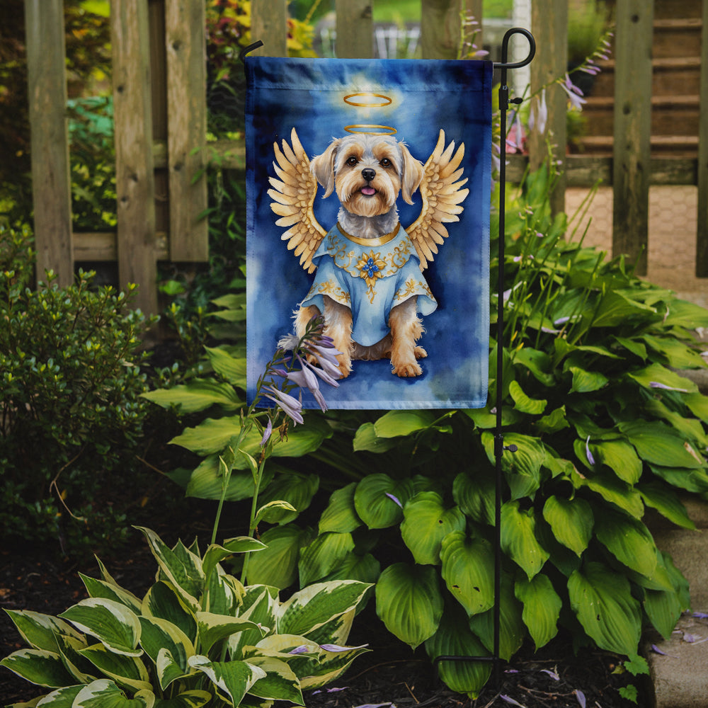 Dandie Dinmont Terrier My Angel Garden Flag Mailbox Decorative Yard Banner Outside Patio Artwork for Flower Beds, Garden Size, Multicolor