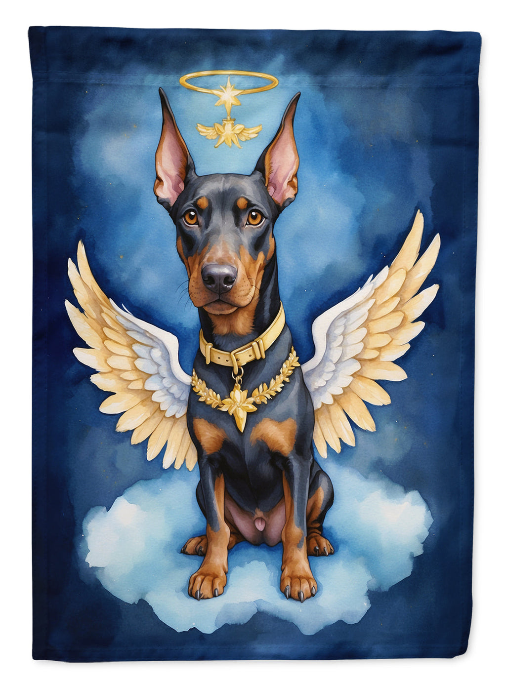 Doberman Pinscher My Angel Garden Flag Mailbox Decorative Yard Banner Outside Patio Artwork for Flower Beds, Garden Size, Multicolor