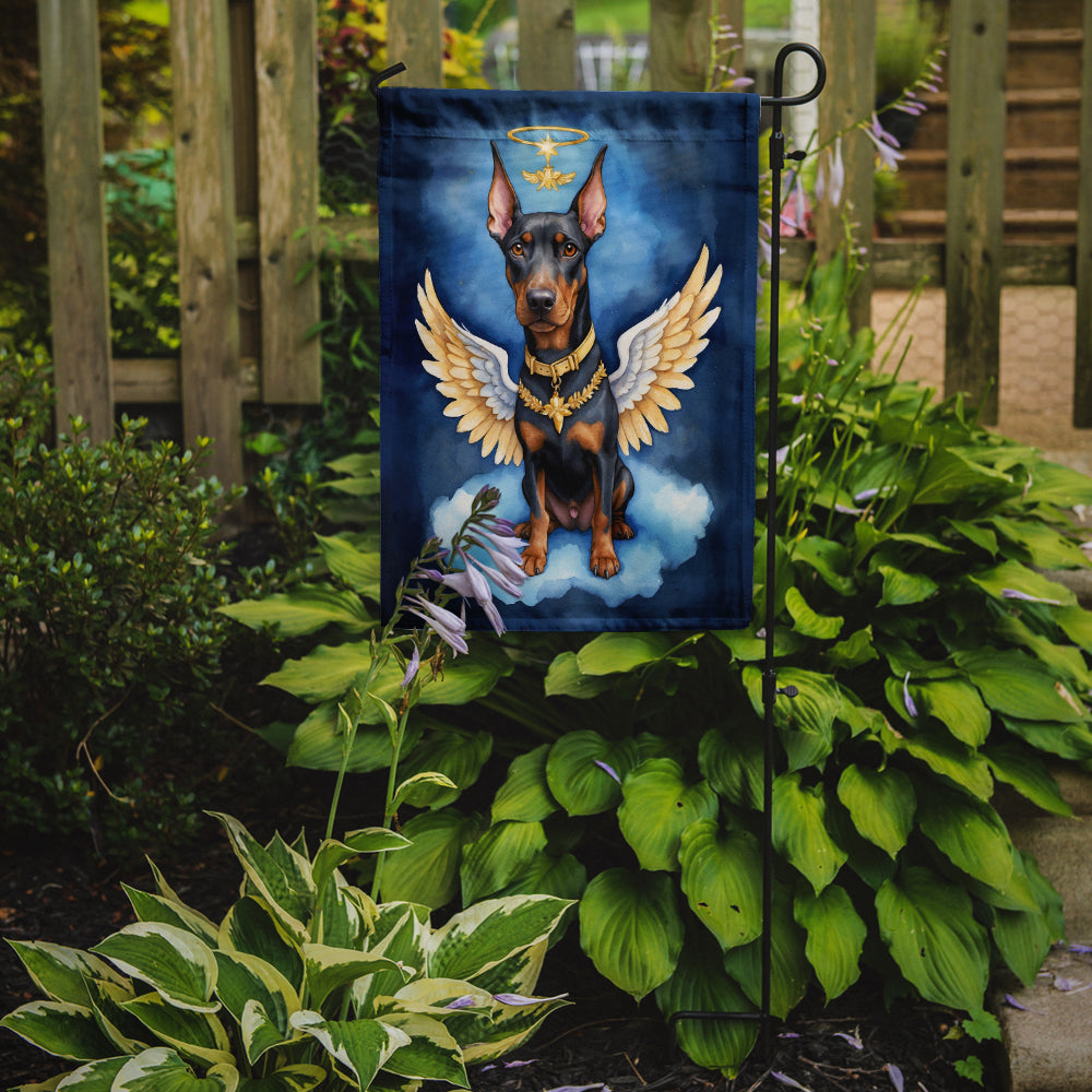 Doberman Pinscher My Angel Garden Flag Mailbox Decorative Yard Banner Outside Patio Artwork for Flower Beds, Garden Size, Multicolor