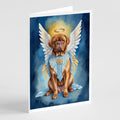 Dogue de Bordeaux My Angel Greeting Cards Pack of 8 Blank Cards with Envelopes Whimsical A7 Size 5x7