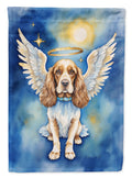 English Cocker Spaniel My Angel House Flag 28x40 Porch Sleeve Pole Decorative Outside Yard Banner Artwork Wall Hanging, Polyester
