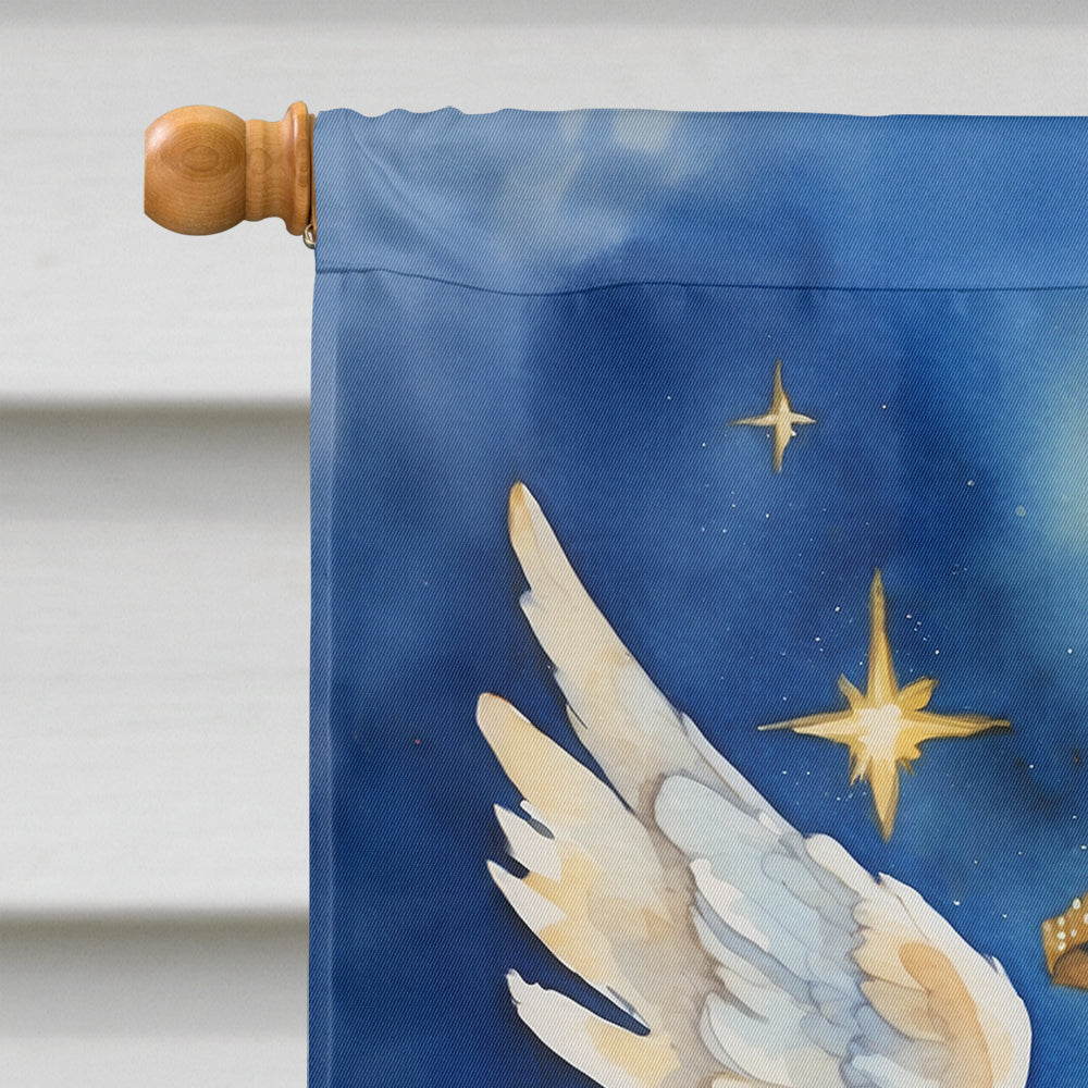 English Cocker Spaniel My Angel House Flag 28x40 Porch Sleeve Pole Decorative Outside Yard Banner Artwork Wall Hanging, Polyester