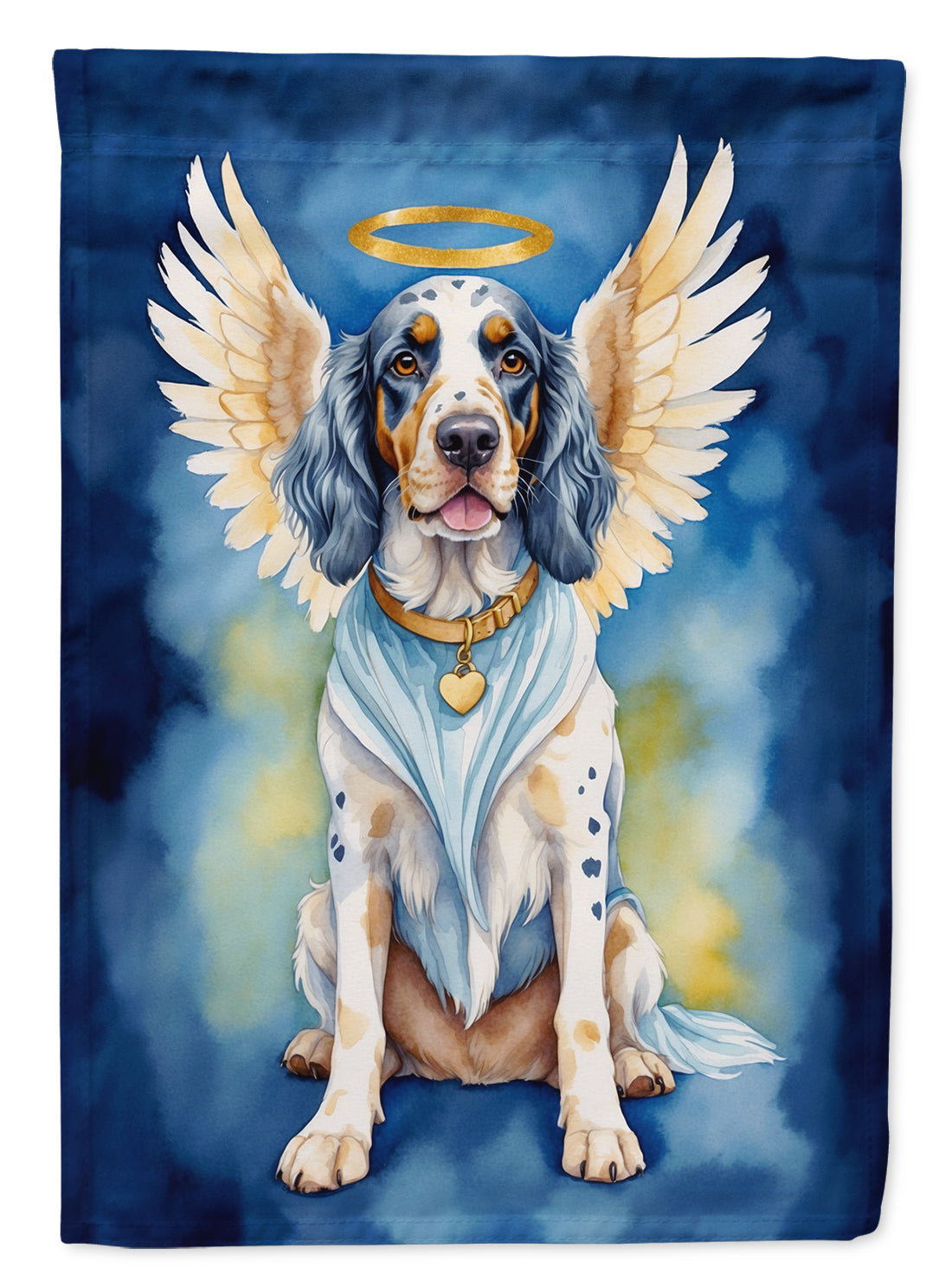 English Setter My Angel Garden Flag Mailbox Decorative Yard Banner Outside Patio Artwork for Flower Beds, Garden Size, Multicolor