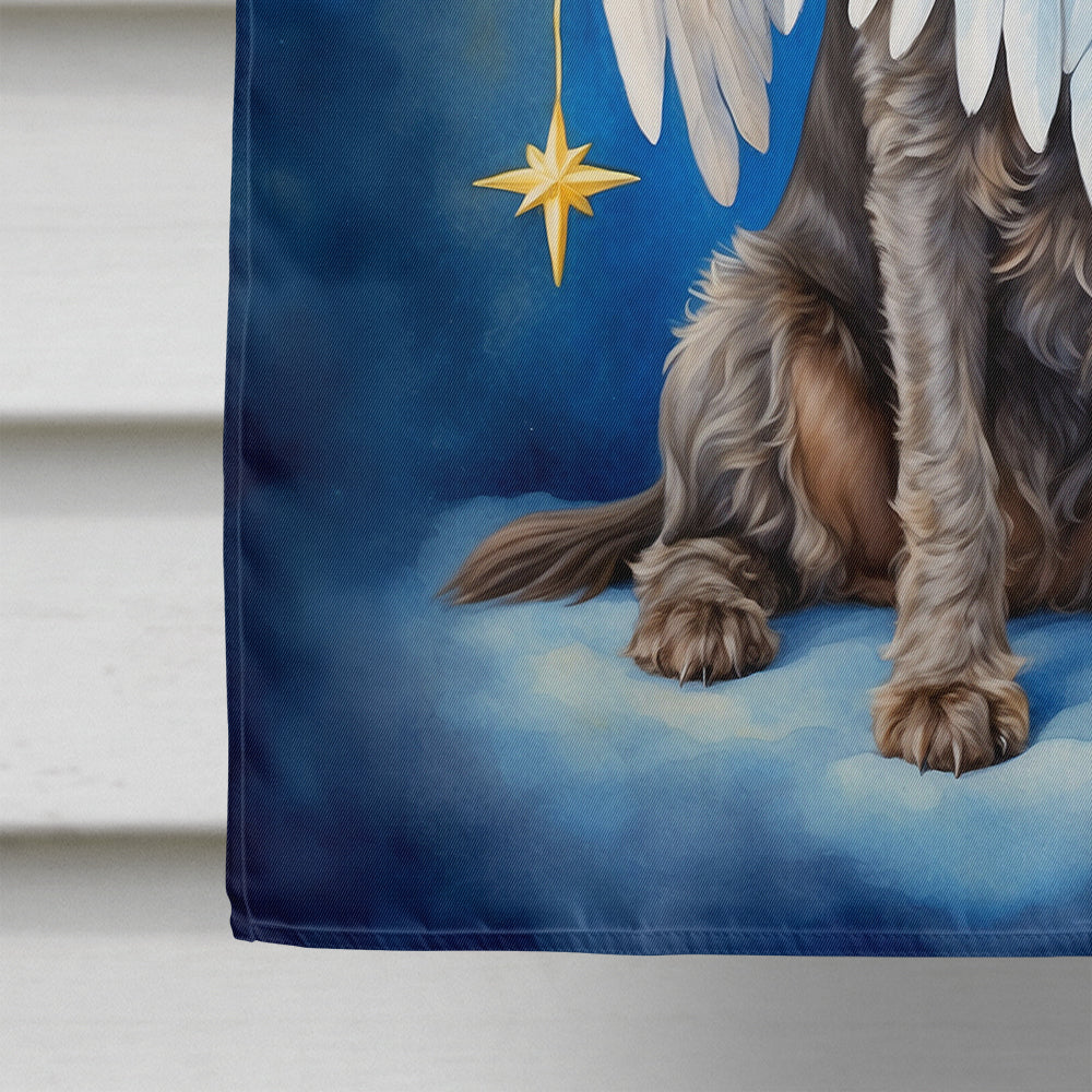 German Wirehaired Pointer My Angel House Flag 28x40 Porch Sleeve Pole Decorative Outside Yard Banner Artwork Wall Hanging, Polyester