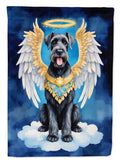 Giant Schnauzer My Angel House Flag 28x40 Porch Sleeve Pole Decorative Outside Yard Banner Artwork Wall Hanging, Polyester