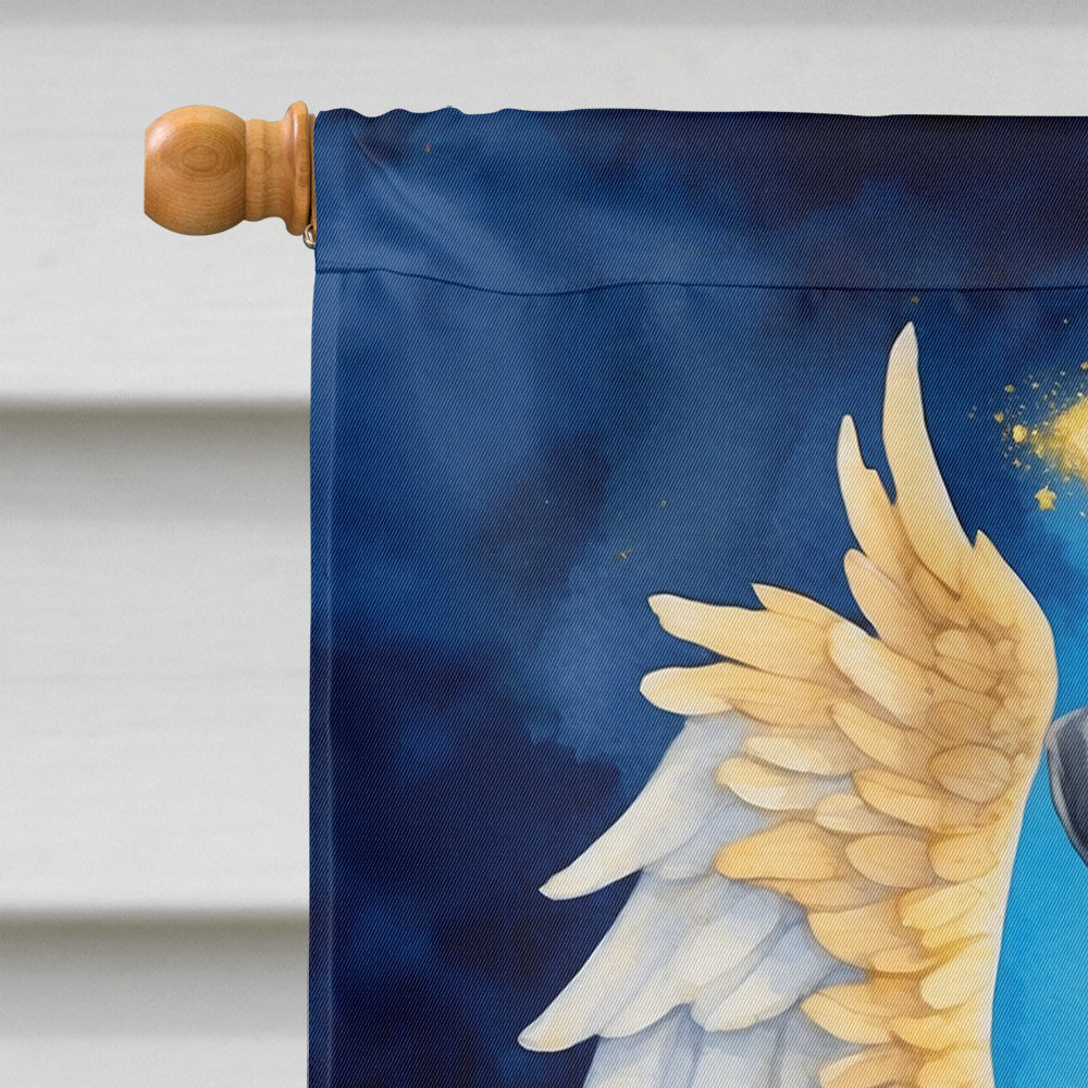 Giant Schnauzer My Angel House Flag 28x40 Porch Sleeve Pole Decorative Outside Yard Banner Artwork Wall Hanging, Polyester