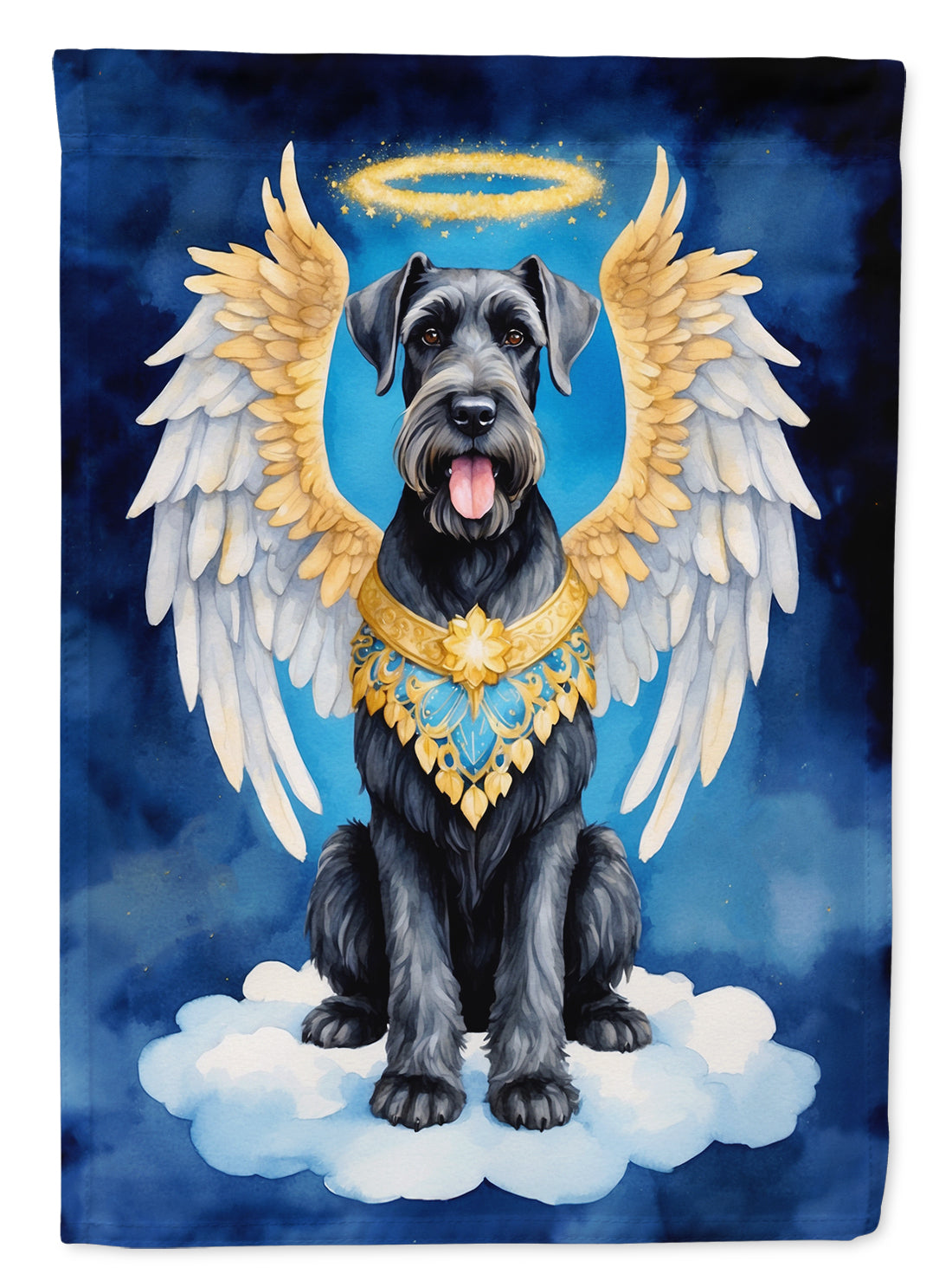 Giant Schnauzer My Angel Garden Flag Mailbox Decorative Yard Banner Outside Patio Artwork for Flower Beds, Garden Size, Multicolor