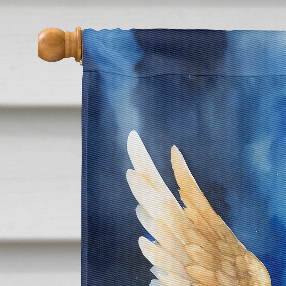 Golden Retriever My Angel House Flag 28x40 Porch Sleeve Pole Decorative Outside Yard Banner Artwork Wall Hanging, Polyester