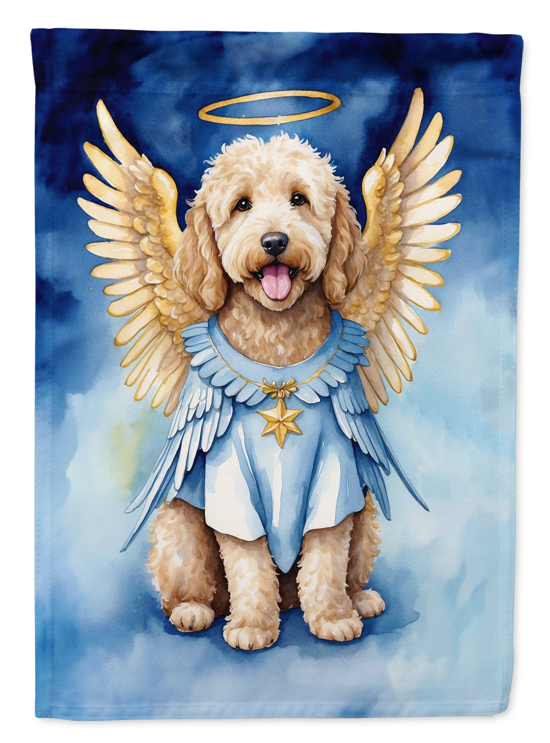 Goldendoodle My Angel Garden Flag Mailbox Decorative Yard Banner Outside Patio Artwork for Flower Beds, Garden Size, Multicolor
