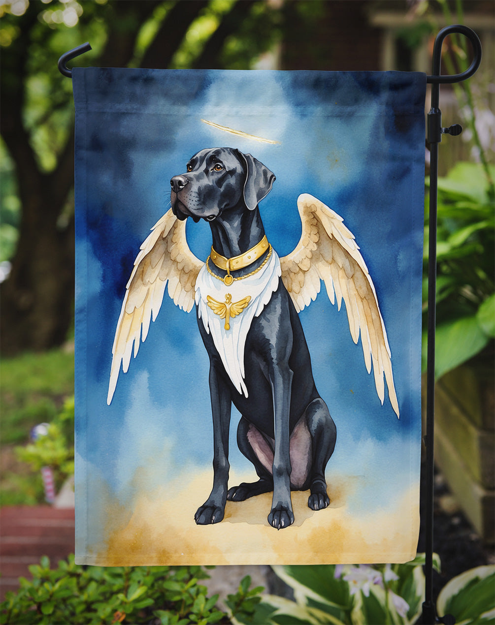 Great Dane My Angel Garden Flag Mailbox Decorative Yard Banner Outside Patio Artwork for Flower Beds, Garden Size, Multicolor