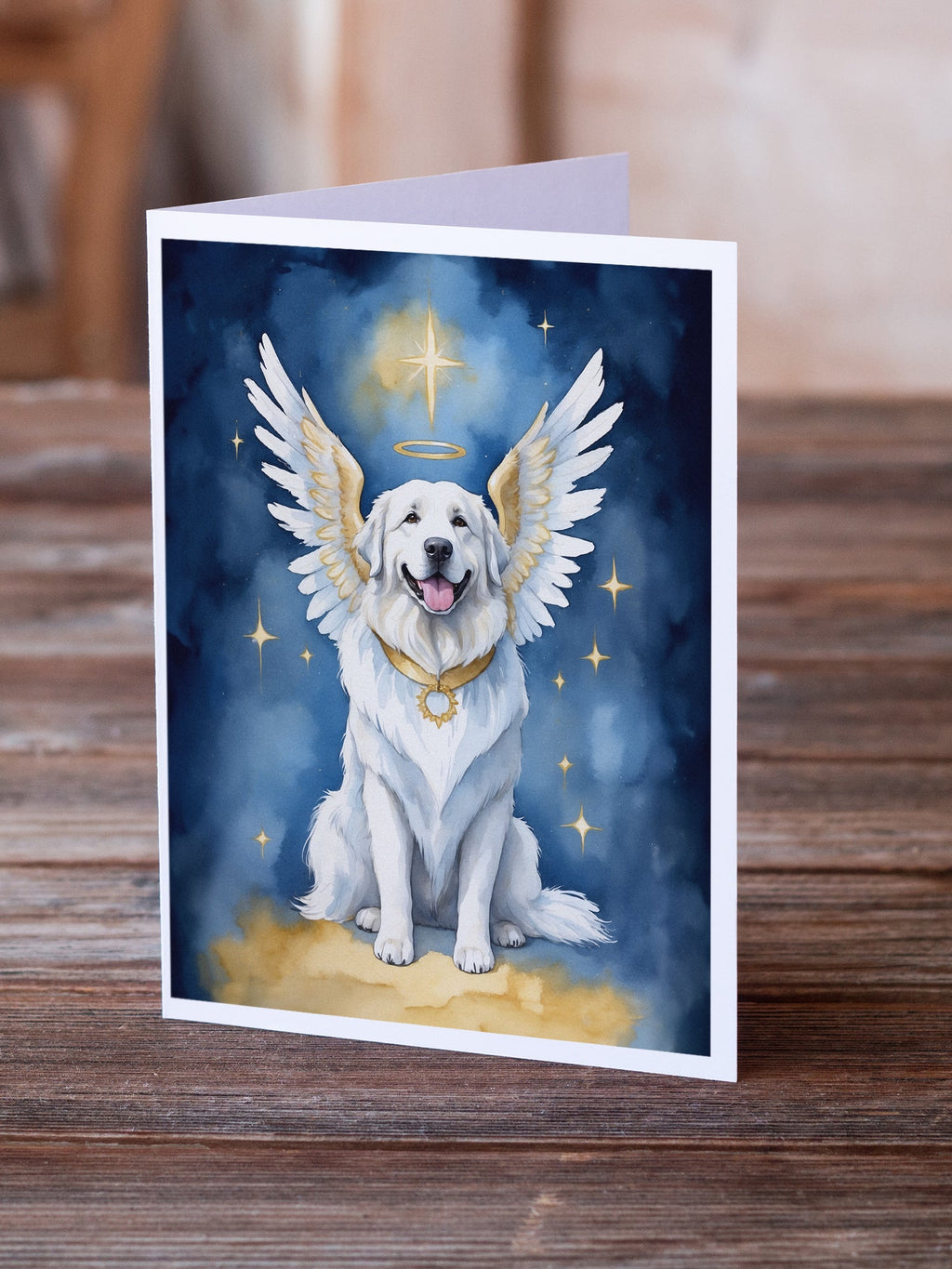 Great Pyrenees My Angel Greeting Cards Pack of 8 Blank Cards with Envelopes Whimsical A7 Size 5x7