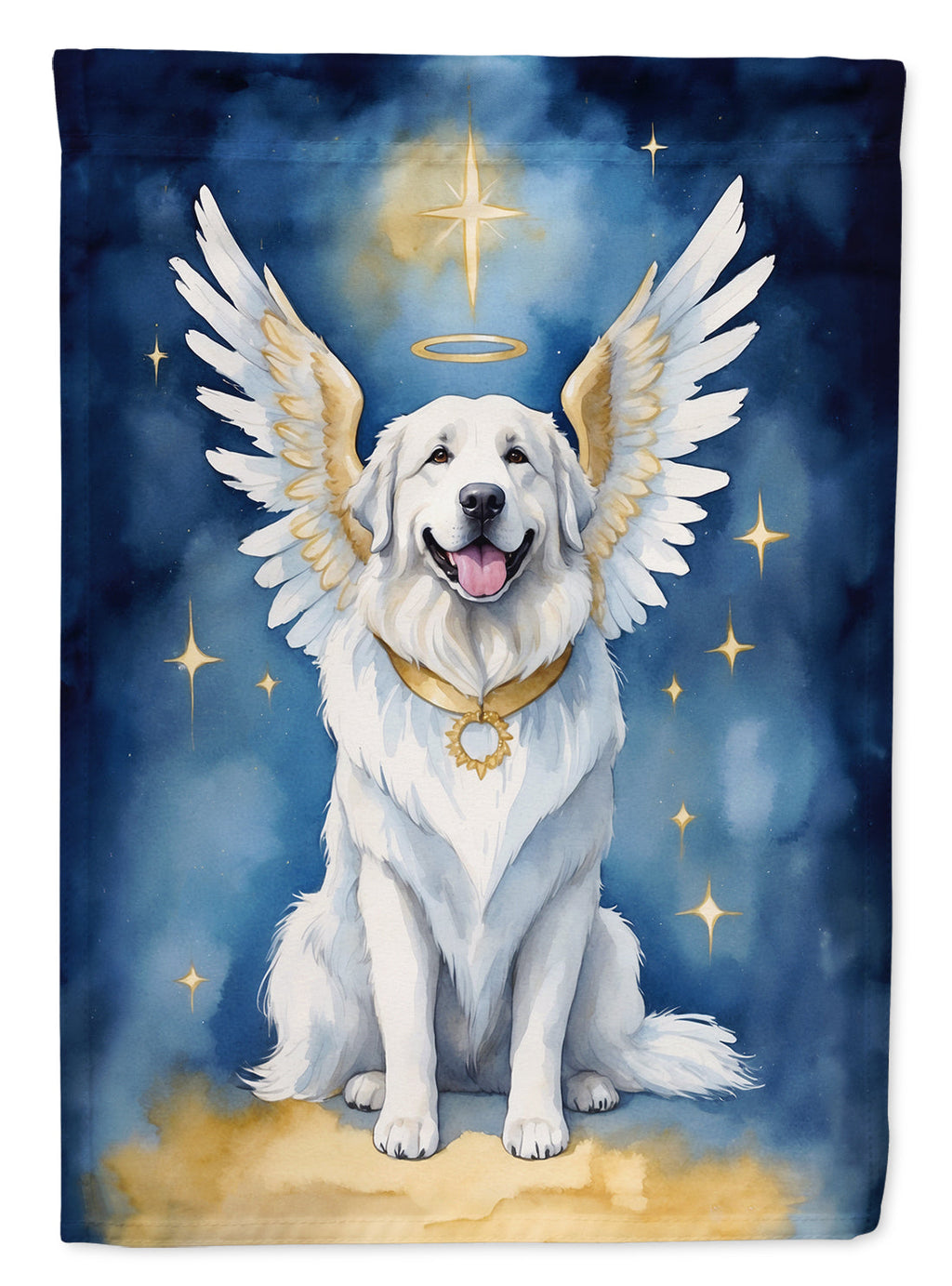 Great Pyrenees My Angel Garden Flag Mailbox Decorative Yard Banner Outside Patio Artwork for Flower Beds, Garden Size, Multicolor