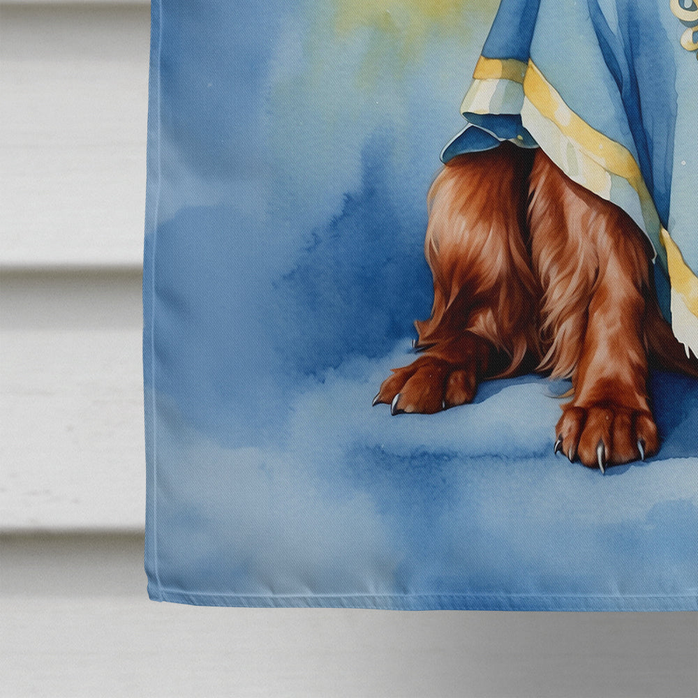 Irish Setter My Angel House Flag 28x40 Porch Sleeve Pole Decorative Outside Yard Banner Artwork Wall Hanging, Polyester
