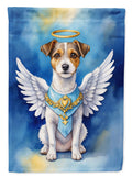 Jack Russell Terrier My Angel House Flag 28x40 Porch Sleeve Pole Decorative Outside Yard Banner Artwork Wall Hanging, Polyester