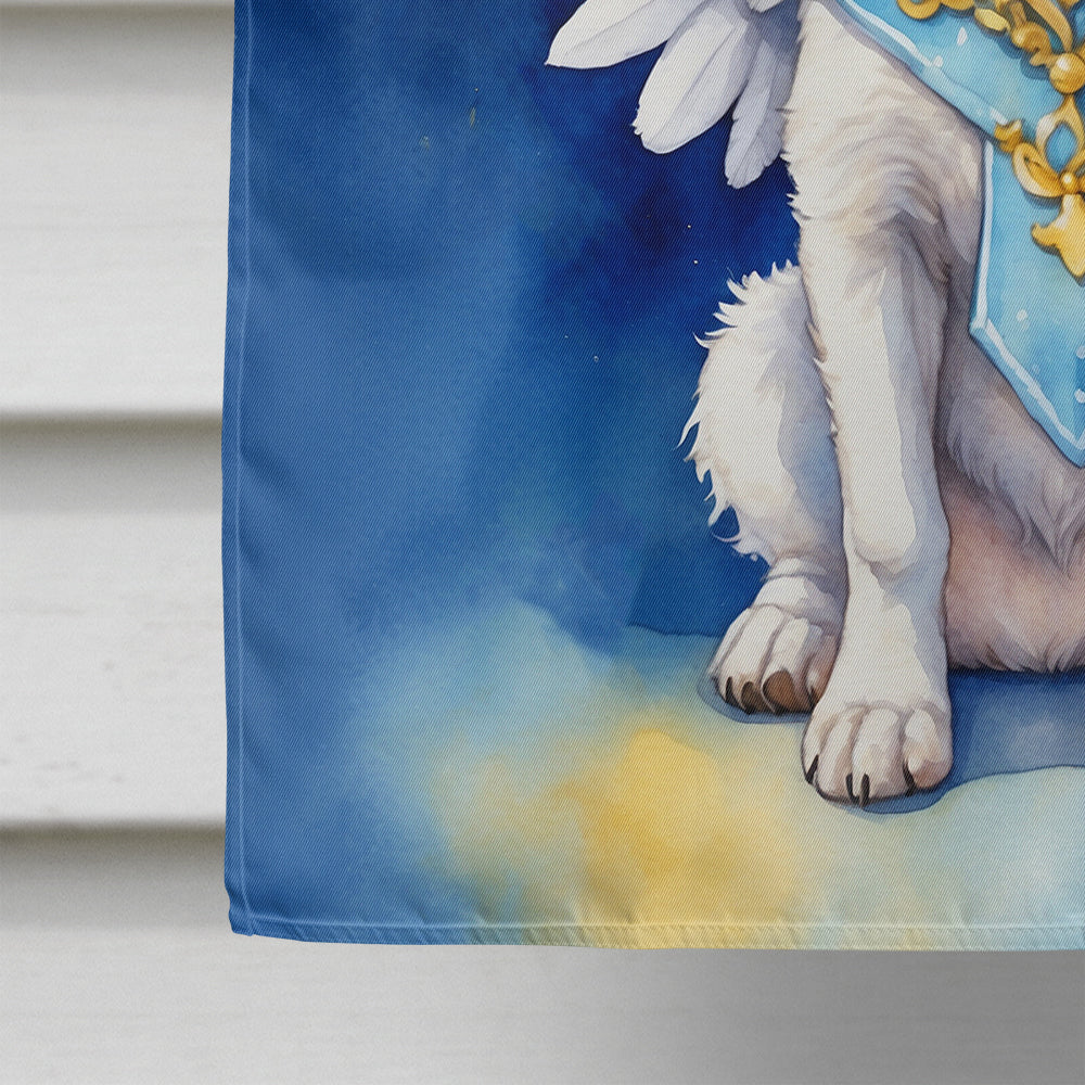 Jack Russell Terrier My Angel House Flag 28x40 Porch Sleeve Pole Decorative Outside Yard Banner Artwork Wall Hanging, Polyester
