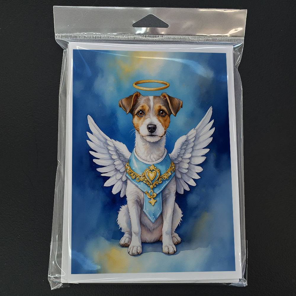 Jack Russell Terrier My Angel Greeting Cards Pack of 8 Blank Cards with Envelopes Whimsical A7 Size 5x7