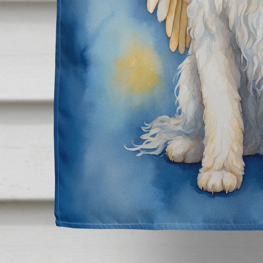 Komondor My Angel House Flag 28x40 Porch Sleeve Pole Decorative Outside Yard Banner Artwork Wall Hanging, Polyester
