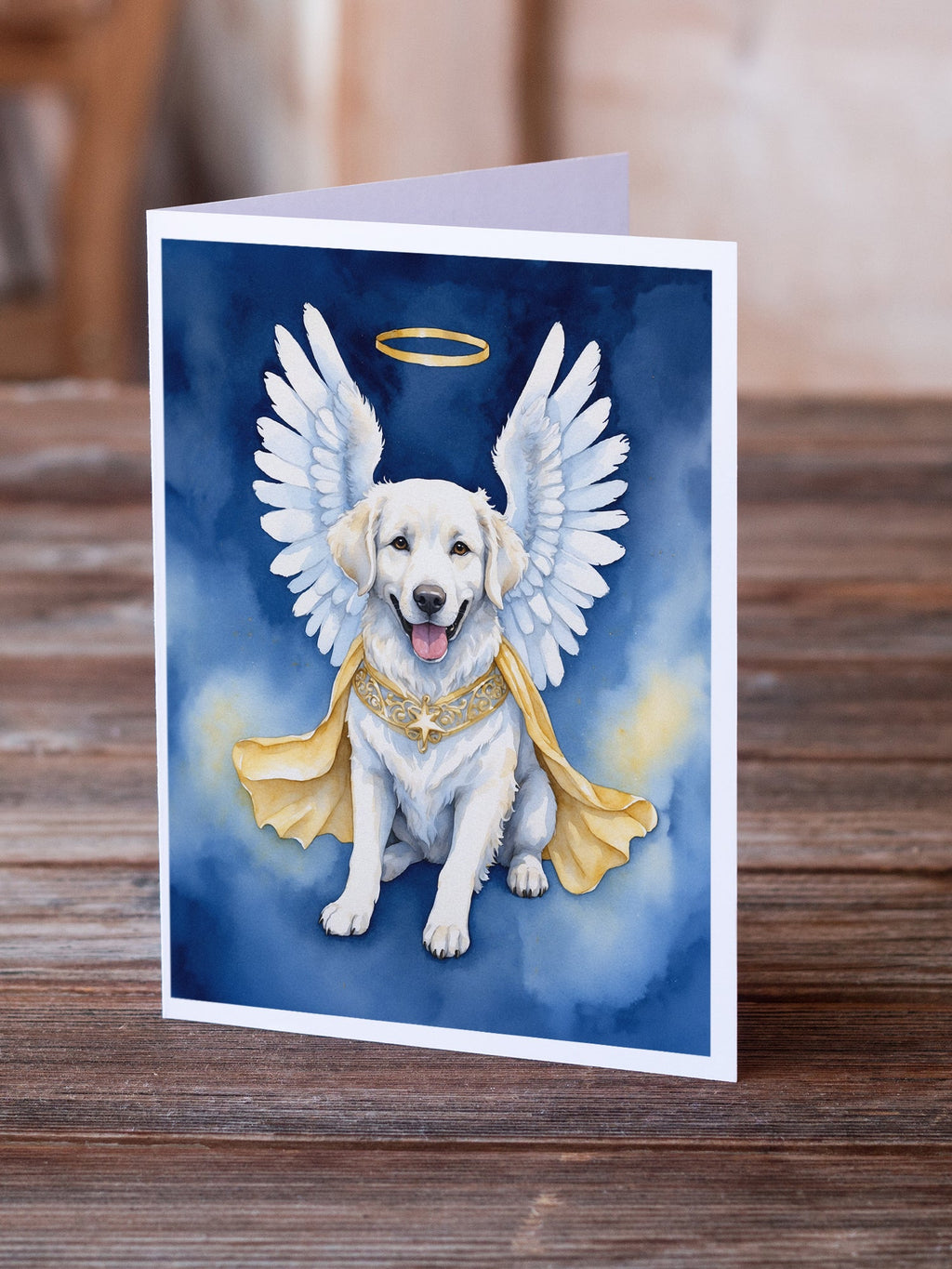 Kuvasz My Angel Greeting Cards Pack of 8 Blank Cards with Envelopes Whimsical A7 Size 5x7