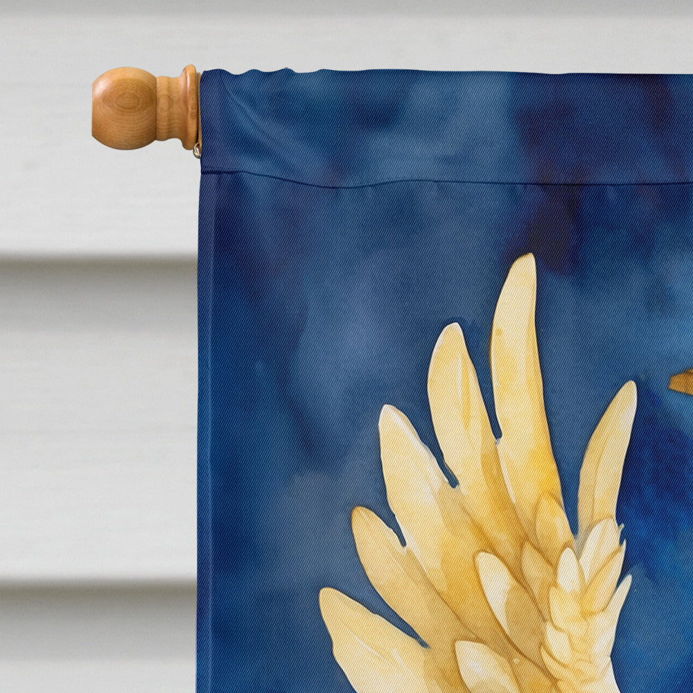 Yellow Chocolate Labrador Retriever My Angel House Flag 28x40 Porch Sleeve Pole Decorative Outside Yard Banner Artwork Wall Hanging, Polyester