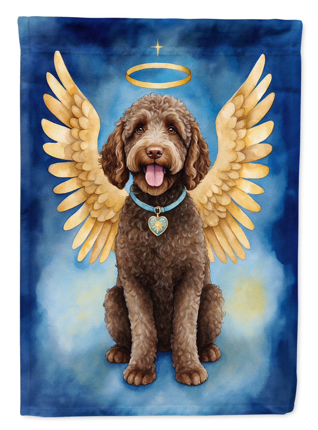 Labradoodle My Angel Garden Flag Mailbox Decorative Yard Banner Outside Patio Artwork for Flower Beds, Garden Size, Multicolor