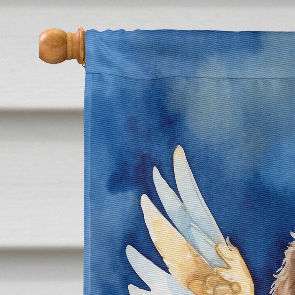 Labradoodle My Angel House Flag 28x40 Porch Sleeve Pole Decorative Outside Yard Banner Artwork Wall Hanging, Polyester