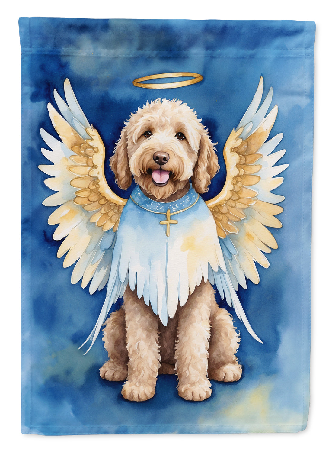 Labradoodle My Angel Garden Flag Mailbox Decorative Yard Banner Outside Patio Artwork for Flower Beds, Garden Size, Multicolor