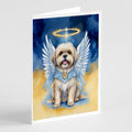 Lhasa Apso My Angel Greeting Cards Pack of 8 Blank Cards with Envelopes Whimsical A7 Size 5x7