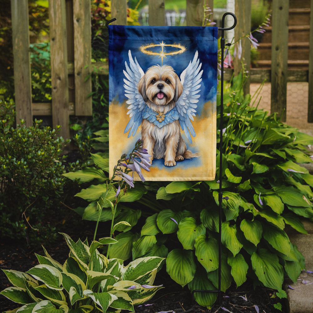 Lhasa Apso My Angel Garden Flag Mailbox Decorative Yard Banner Outside Patio Artwork for Flower Beds, Garden Size, Multicolor