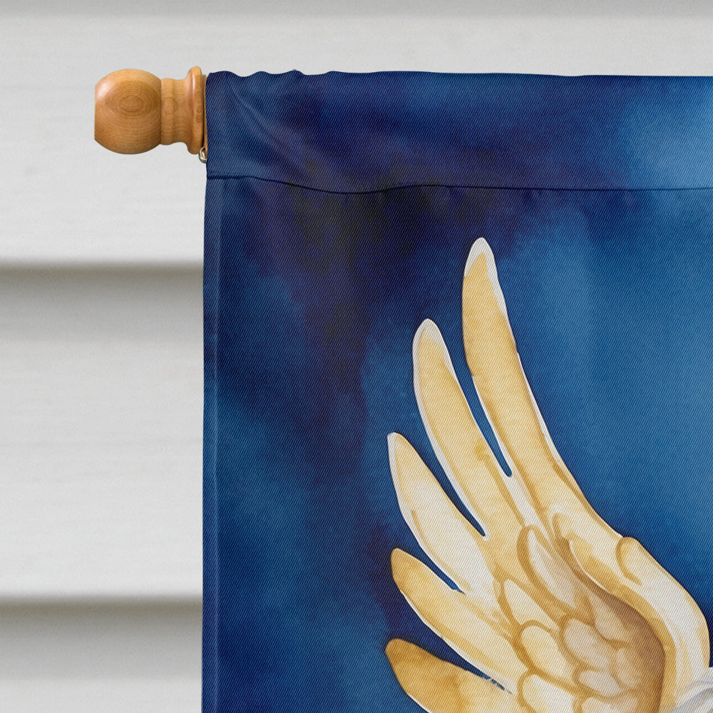 Maltese My Angel House Flag 28x40 Porch Sleeve Pole Decorative Outside Yard Banner Artwork Wall Hanging, Polyester