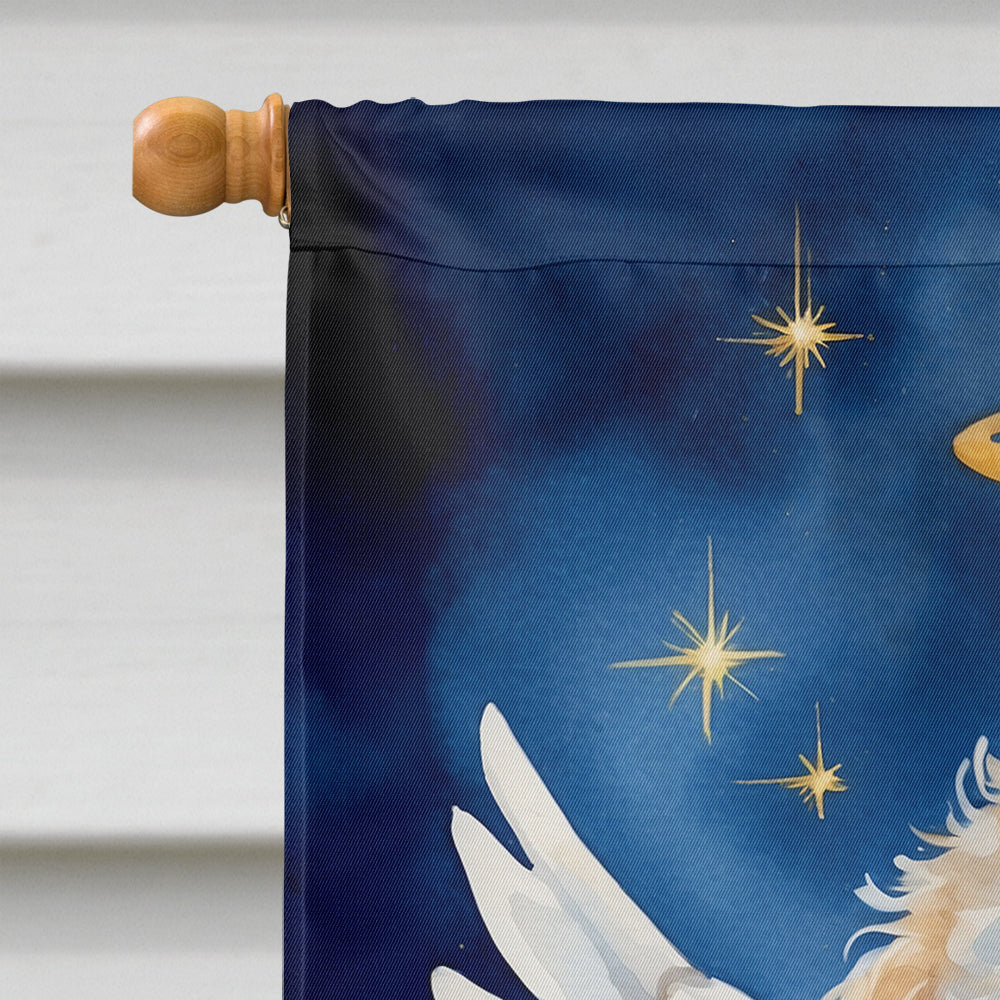 Maltipoo My Angel House Flag 28x40 Porch Sleeve Pole Decorative Outside Yard Banner Artwork Wall Hanging, Polyester