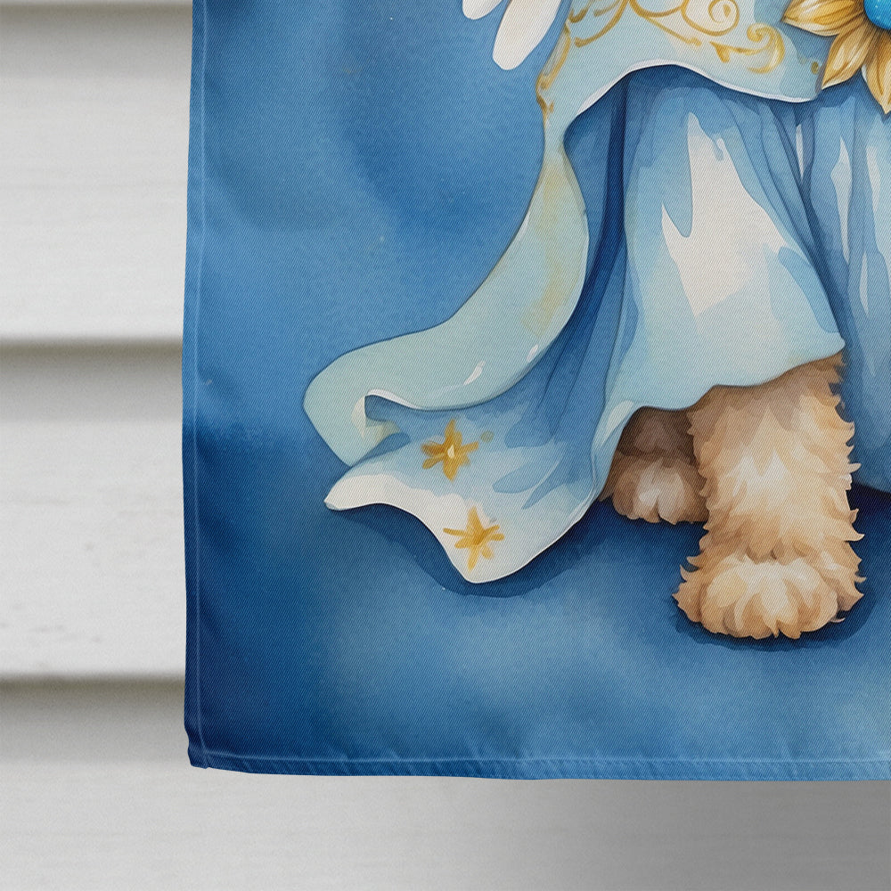 Maltipoo My Angel House Flag 28x40 Porch Sleeve Pole Decorative Outside Yard Banner Artwork Wall Hanging, Polyester