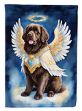 Newfoundland My Angel House Flag 28x40 Porch Sleeve Pole Decorative Outside Yard Banner Artwork Wall Hanging, Polyester