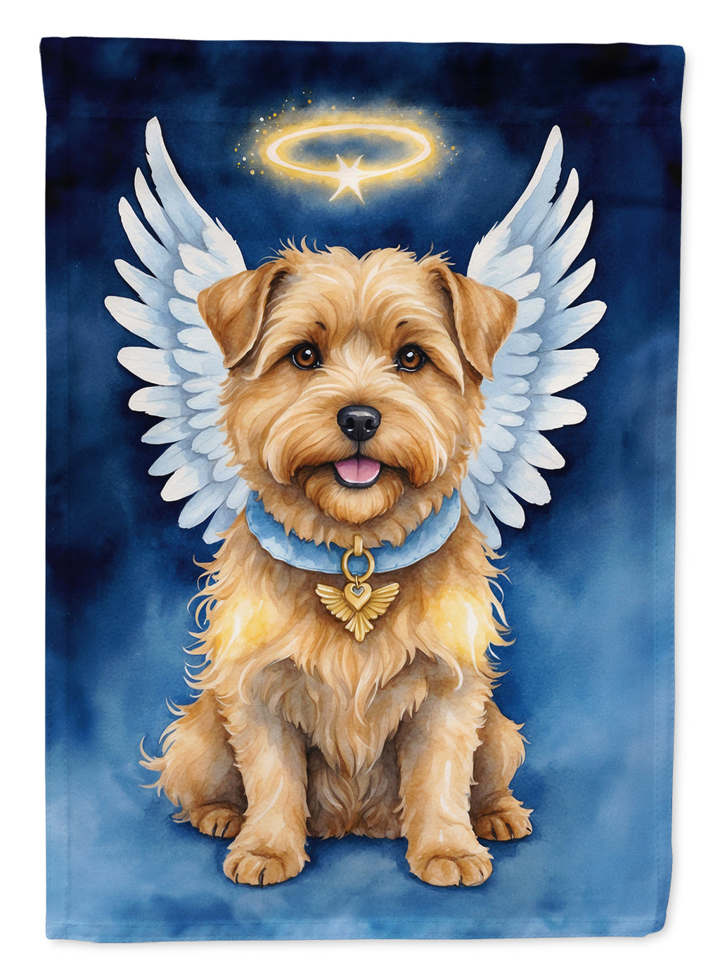 Norfolk Terrier My Angel Garden Flag Mailbox Decorative Yard Banner Outside Patio Artwork for Flower Beds, Garden Size, Multicolor