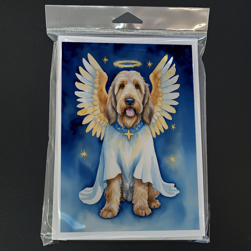 Otterhound My Angel Greeting Cards Pack of 8 Blank Cards with Envelopes Whimsical A7 Size 5x7