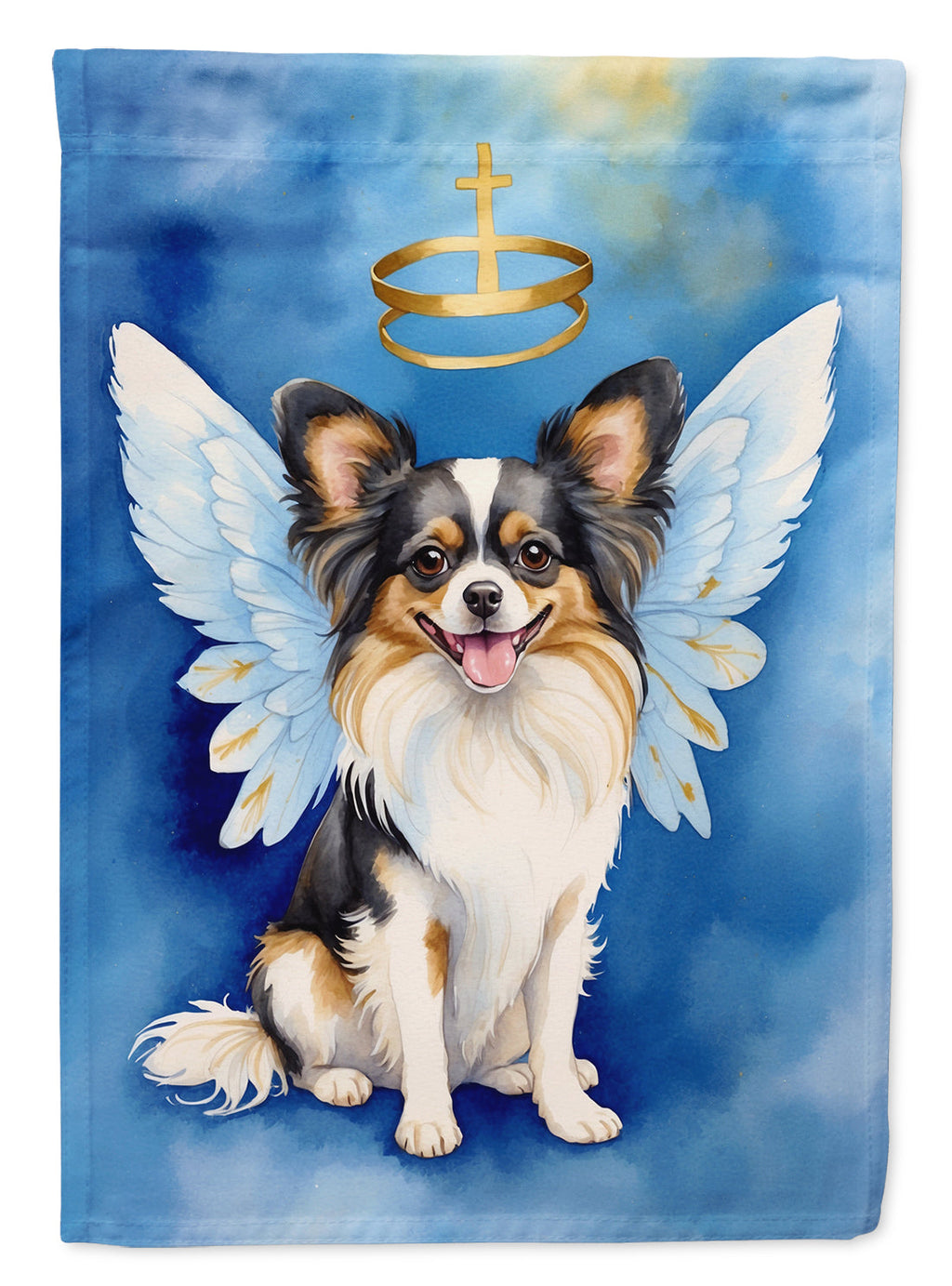Papillon My Angel House Flag 28x40 Porch Sleeve Pole Decorative Outside Yard Banner Artwork Wall Hanging, Polyester