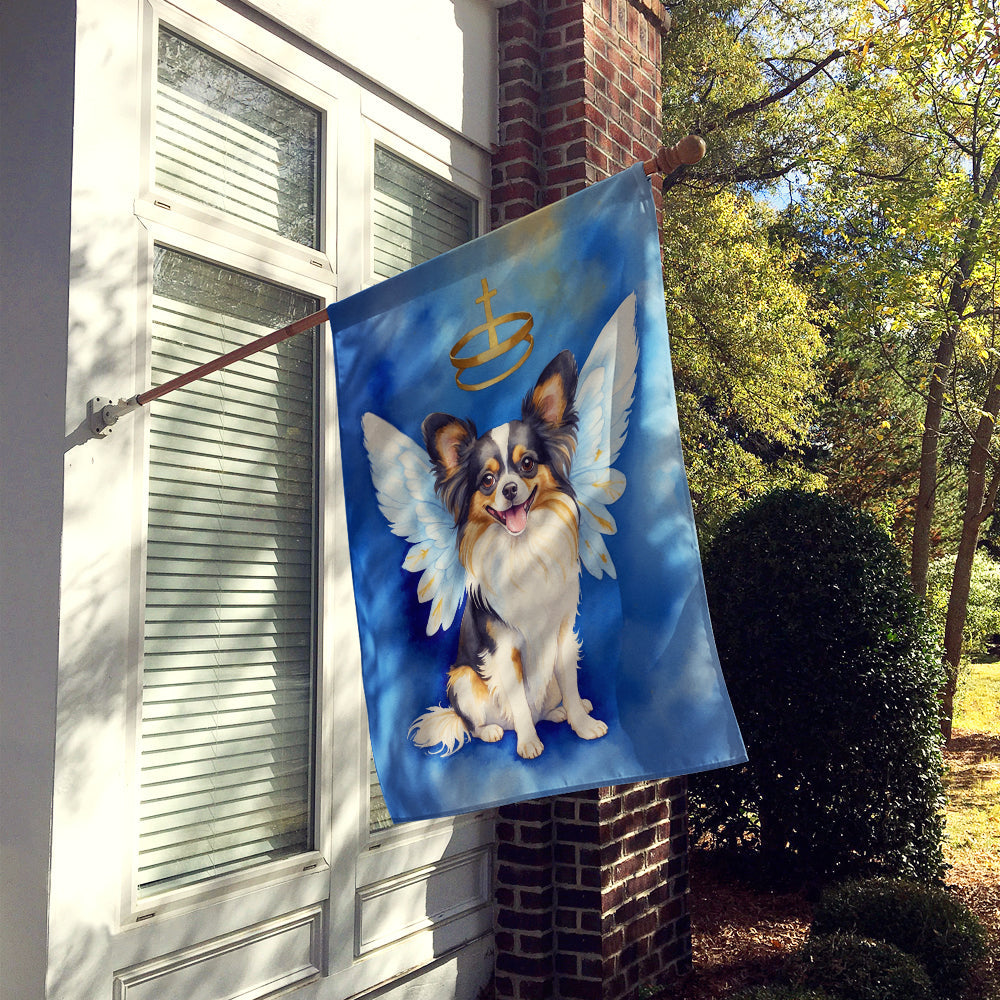 Papillon My Angel House Flag 28x40 Porch Sleeve Pole Decorative Outside Yard Banner Artwork Wall Hanging, Polyester