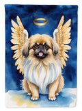 Pekingese My Angel House Flag 28x40 Porch Sleeve Pole Decorative Outside Yard Banner Artwork Wall Hanging, Polyester