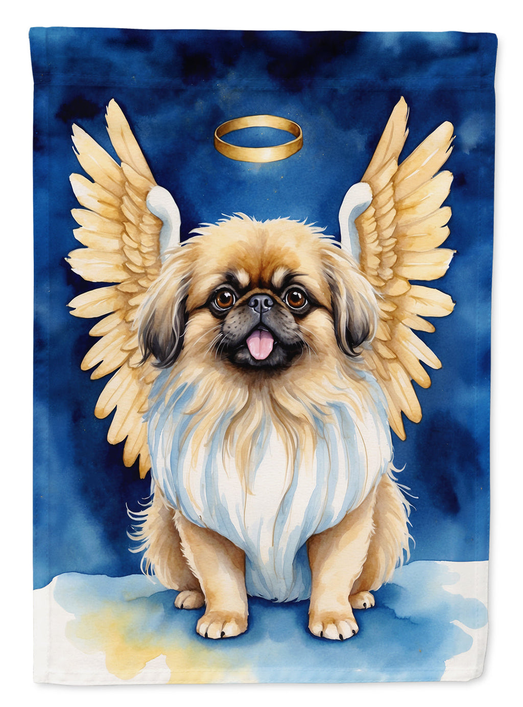 Pekingese My Angel Garden Flag Mailbox Decorative Yard Banner Outside Patio Artwork for Flower Beds, Garden Size, Multicolor