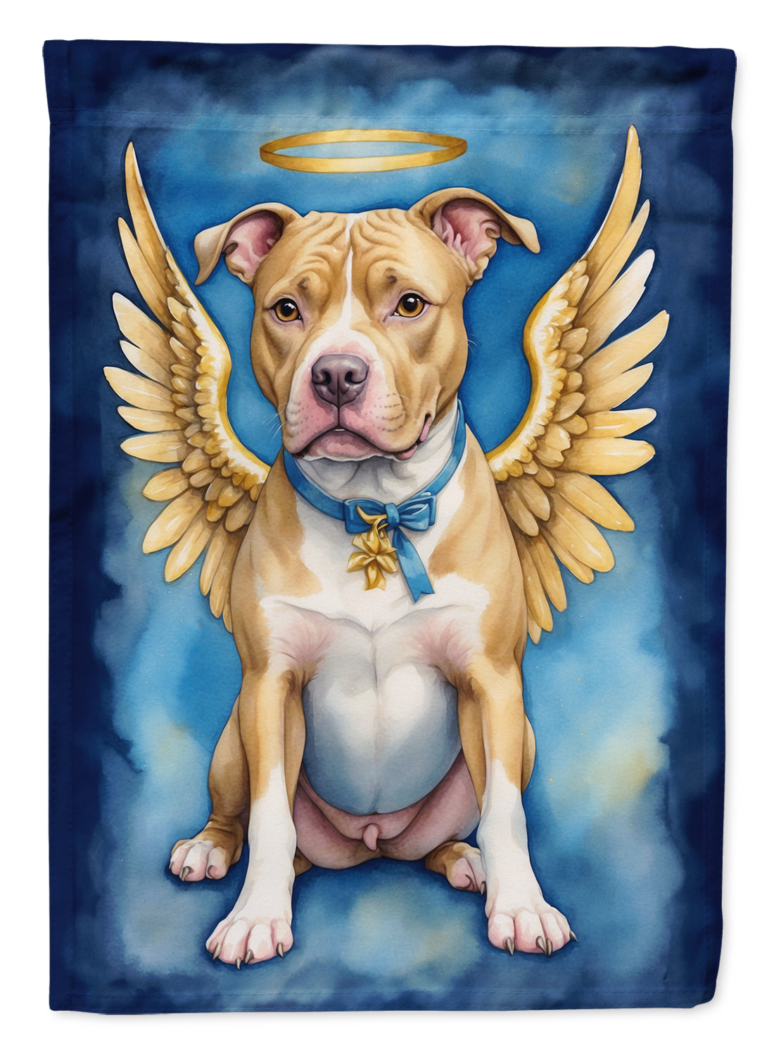 Pit Bull Terrier My Angel Garden Flag Mailbox Decorative Yard Banner Outside Patio Artwork for Flower Beds, Garden Size, Multicolor