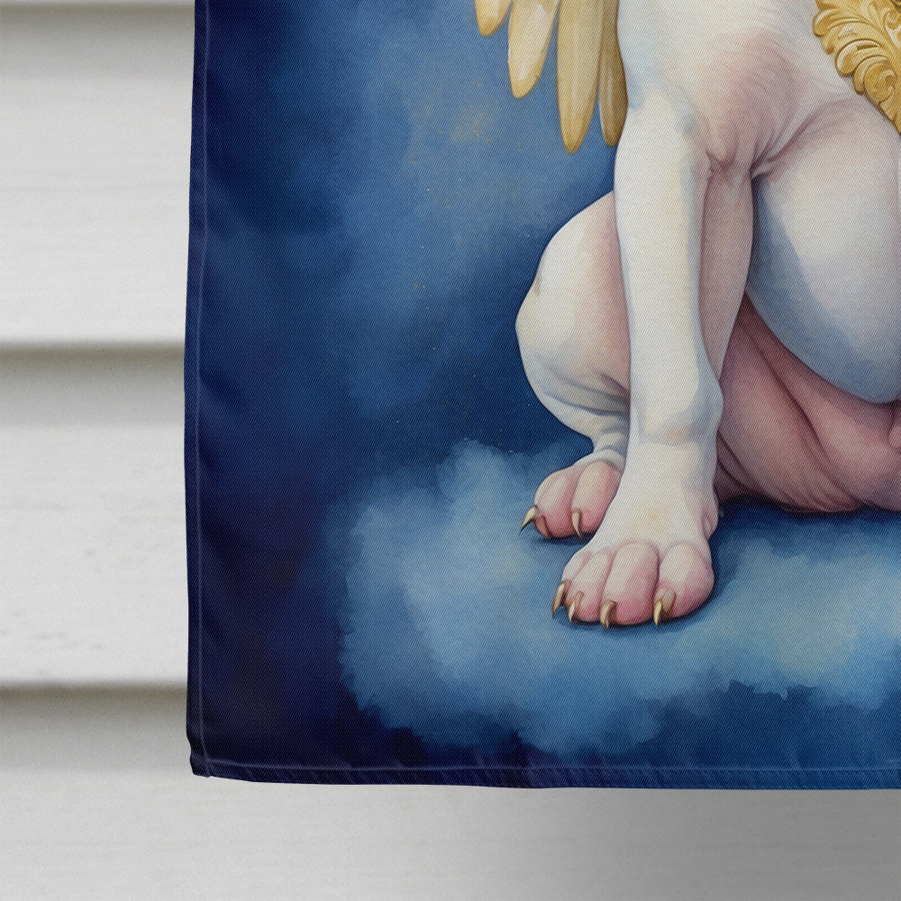 Pit Bull Terrier My Angel House Flag 28x40 Porch Sleeve Pole Decorative Outside Yard Banner Artwork Wall Hanging, Polyester