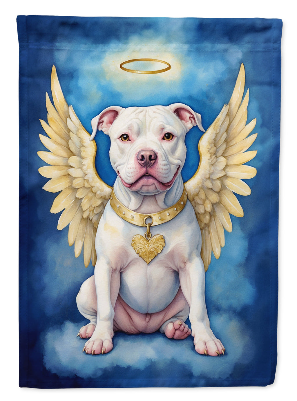 Pit Bull Terrier My Angel Garden Flag Mailbox Decorative Yard Banner Outside Patio Artwork for Flower Beds, Garden Size, Multicolor