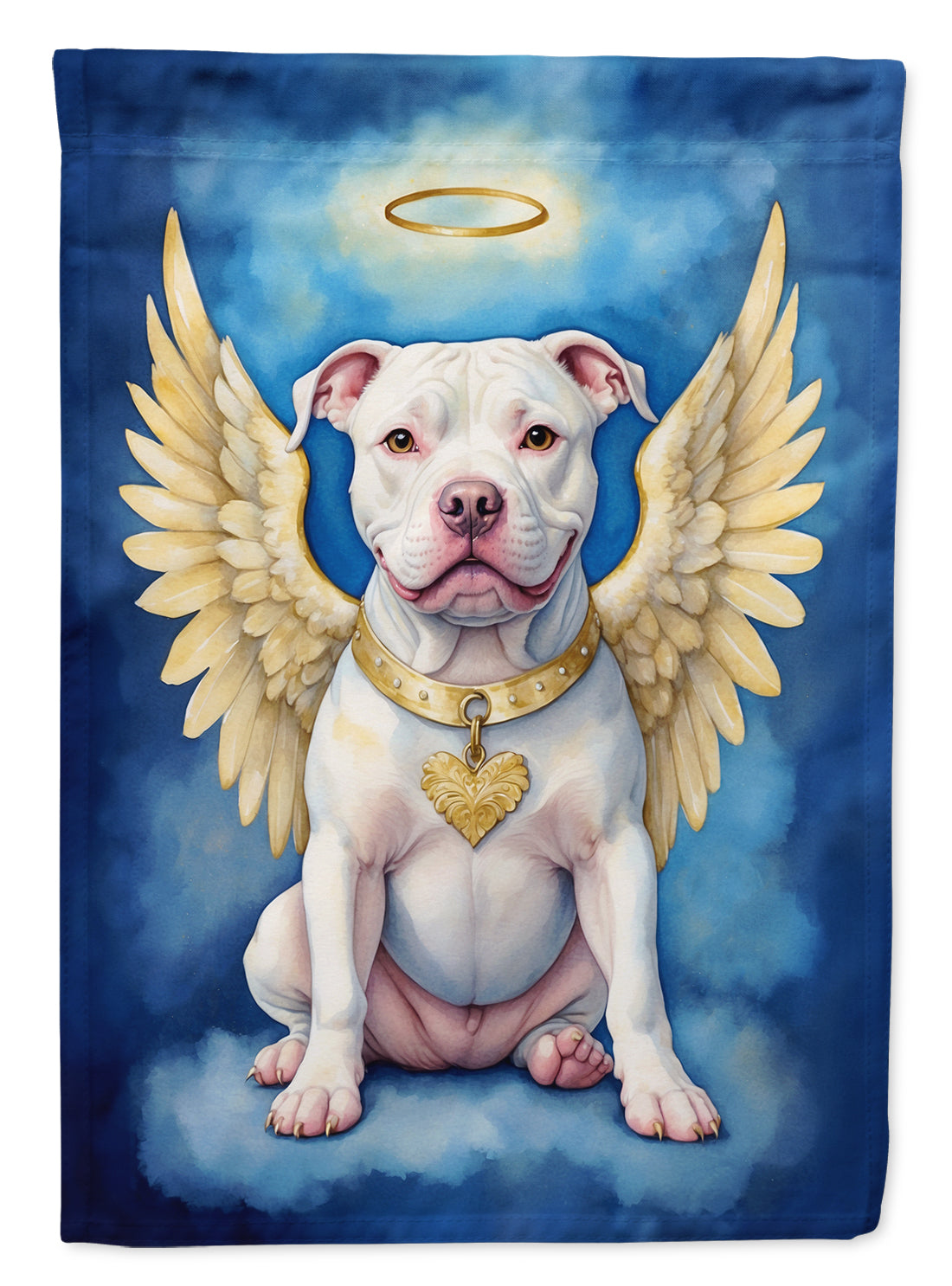 Pit Bull Terrier My Angel Garden Flag Mailbox Decorative Yard Banner Outside Patio Artwork for Flower Beds, Garden Size, Multicolor