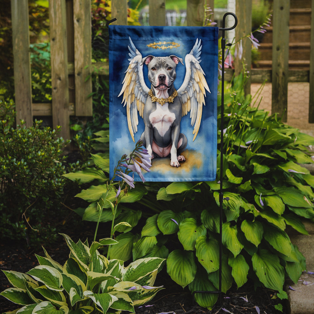 Pit Bull Terrier My Angel Garden Flag Mailbox Decorative Yard Banner Outside Patio Artwork for Flower Beds, Garden Size, Multicolor