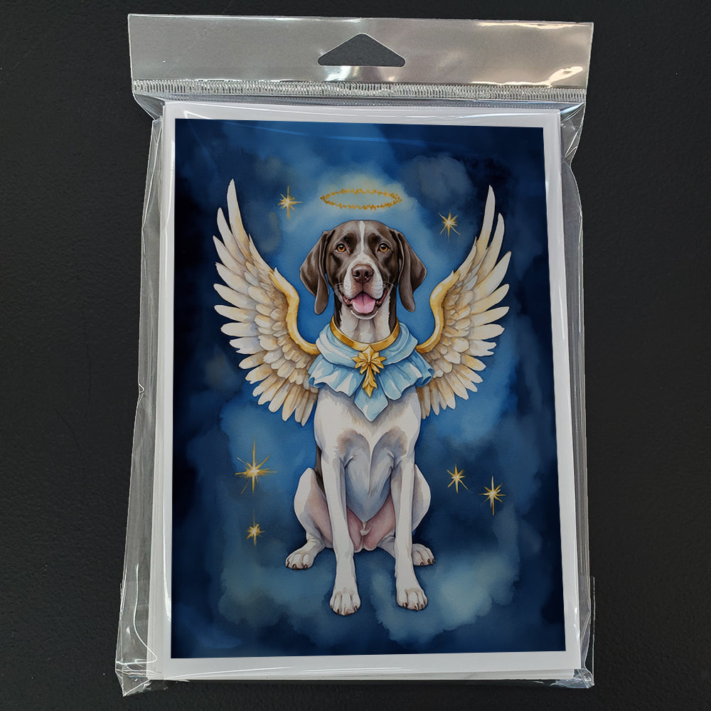 Pointer My Angel Greeting Cards Pack of 8 Blank Cards with Envelopes Whimsical A7 Size 5x7