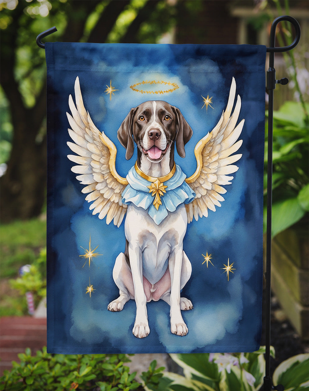 Pointer My Angel Garden Flag Mailbox Decorative Yard Banner Outside Patio Artwork for Flower Beds, Garden Size, Multicolor
