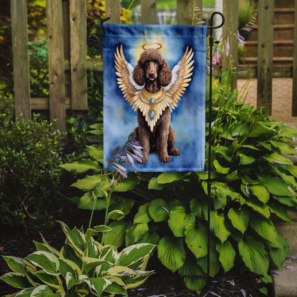 Chocolate Poodle My Angel Garden Flag Mailbox Decorative Yard Banner Outside Patio Artwork for Flower Beds, Garden Size, Multicolor