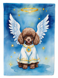 Chocolate Poodle My Angel Garden Flag Mailbox Decorative Yard Banner Outside Patio Artwork for Flower Beds, Garden Size, Multicolor