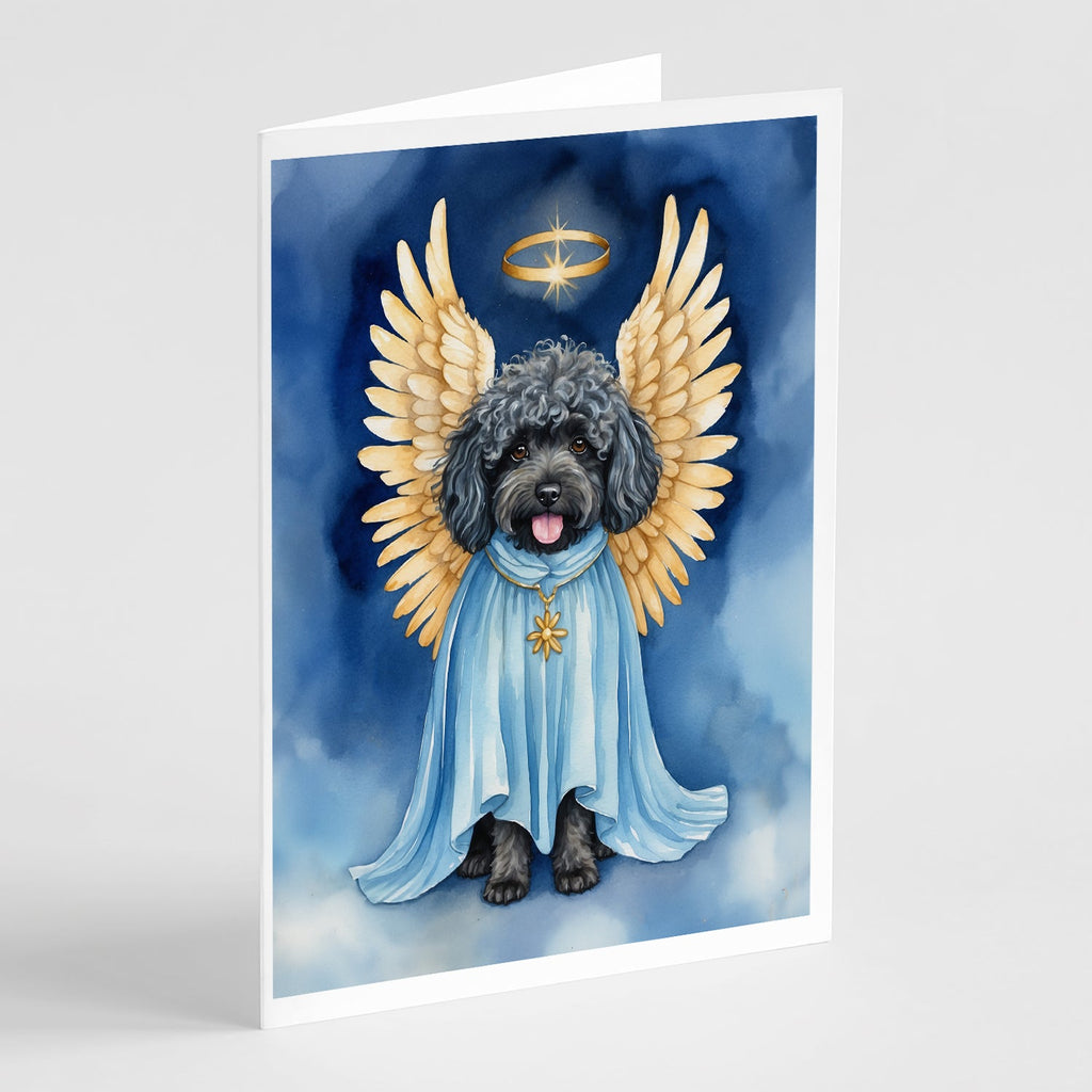 Puli My Angel Greeting Cards Pack of 8 Blank Cards with Envelopes Whimsical A7 Size 5x7