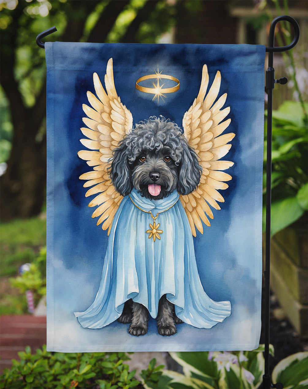 Puli My Angel Garden Flag Mailbox Decorative Yard Banner Outside Patio Artwork for Flower Beds, Garden Size, Multicolor
